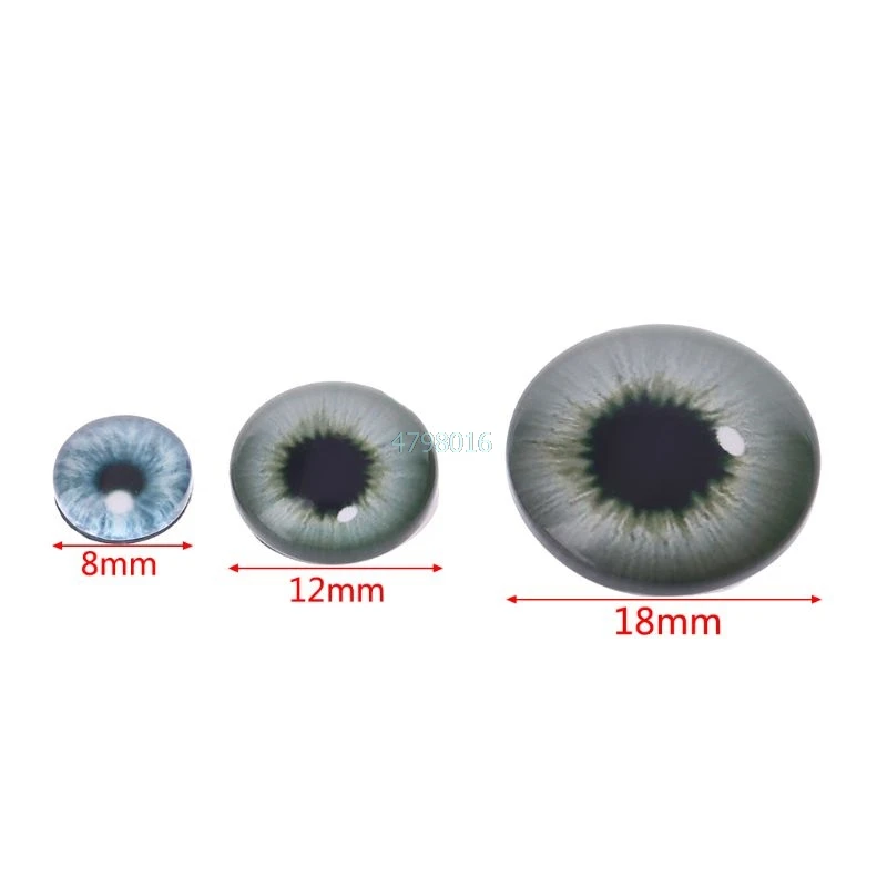 10 пар стеклянная кукла глаза животные поделки глазные яблоки для глаз динозавра аксессуары для изготовления украшений вручную 8 мм/12 мм/18 мм