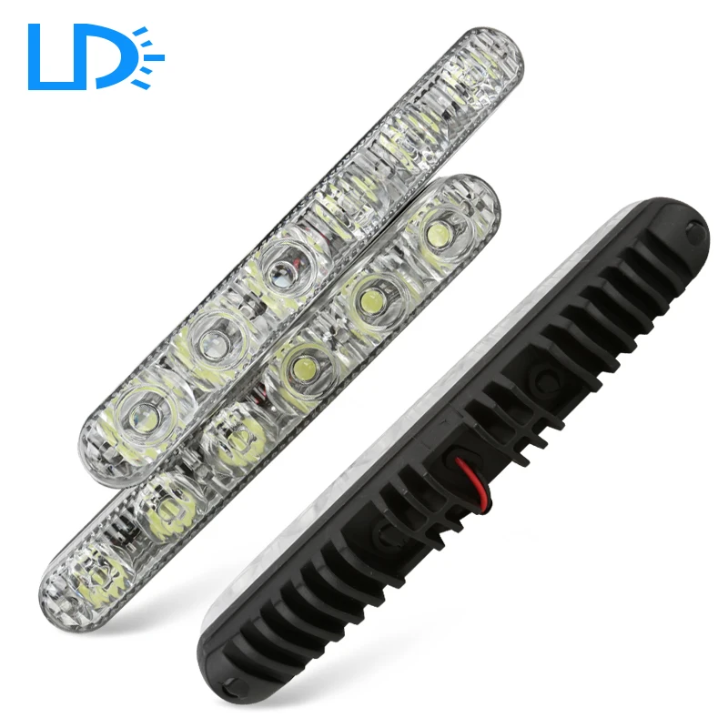 High lumen 2x 9000k Car Daytime Running Lights LED DRL Bright Driving