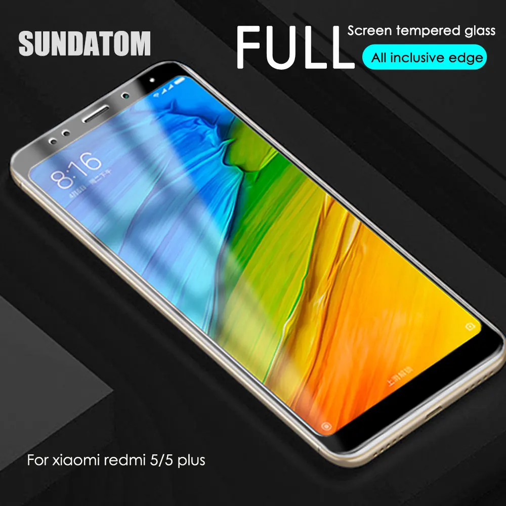 

Redmi 5 Screen Protector Tempered Glass 3D Protective Film For Xiaomi Redmi5 Plus Full Cover Anti-Scratch Anti-Explosion