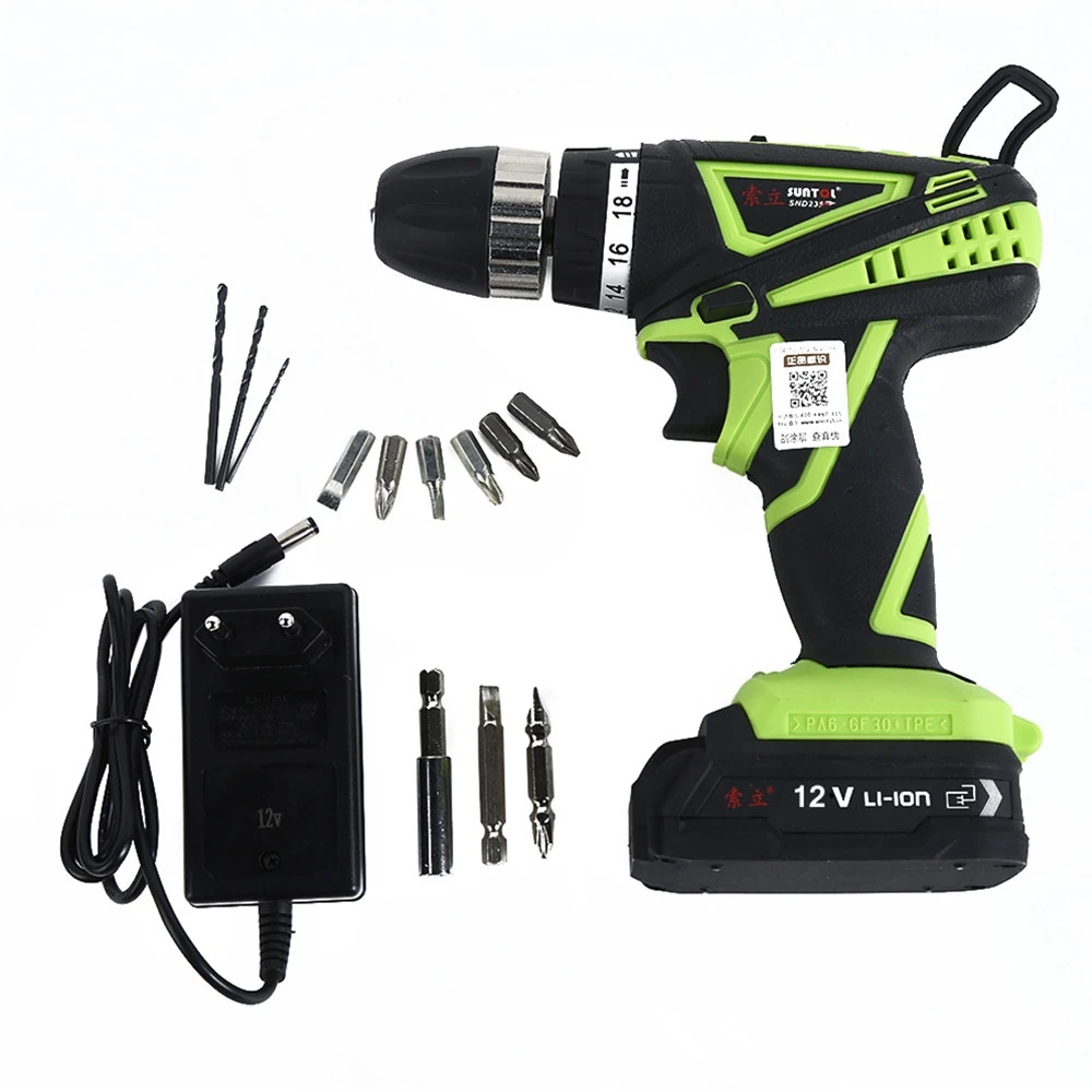 

Multitools 12V Multifunction Lithium-ion Battery Rechargeable Electric Drill Bit Cordless Electric Screwdriver Set Power Tool