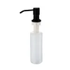 Black Stainless steel Liquid Soap Dispensers Kitchen Sink Hand Soap Dispenser ABS Plastic Bottle Easy To Fill Kitchen Accessorie ► Photo 2/2