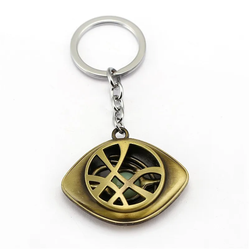 Doctor Strange Keychain Mysterious Eyes Key Chain Movie Key Ring Holder