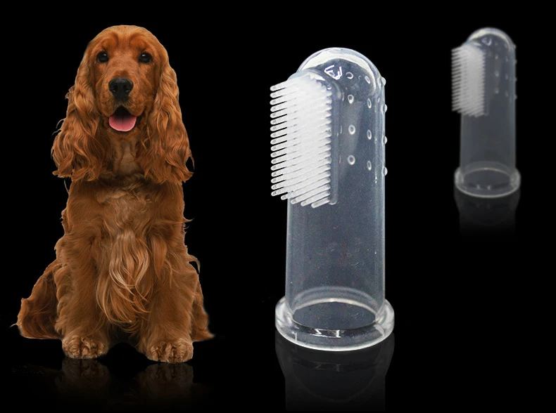silicone finger pet toothbrush Oral cleaning tools Cat and dog general-purpose.safe and non-toxic (2)