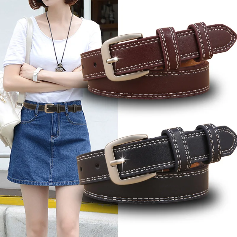 

Belts for women Fashion Pin Buckle Female Belts Imitation Leather PU Women Belts ceinture femme de marque luxe