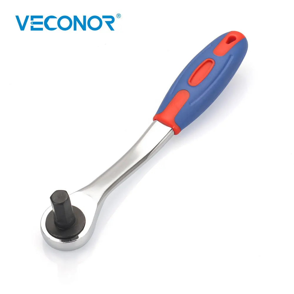 Reversible Ratchet Llave hexagonal con mango agarre Llave interior hexágono perno Llave 10mm 12mm