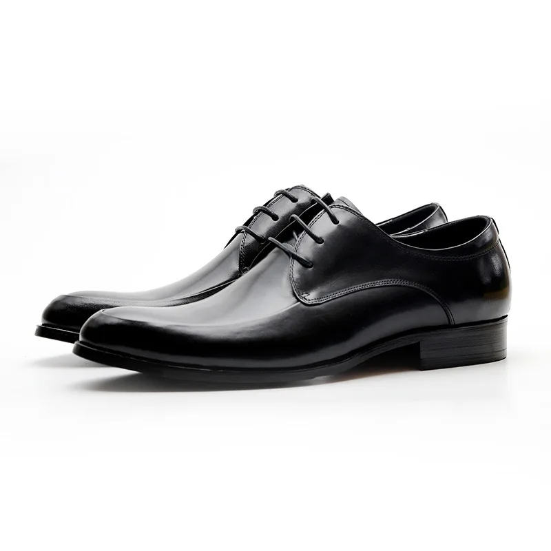 

Explosion models new summer men's shoes England pointed shoes business European version of men's leather wedding shoes free