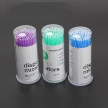 S m l размер 100 шт./упак. одноразовые ватные палочки для наращивания ресниц микро индивидуальные Аппликаторы домашняя тушь для ресниц щетка хлопок мягк тампон