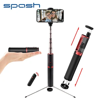 

spash Selfie Stick Bluetooth Portable Handheld Mini Tripod 3 in 1 Monopod Selfiestick for iPhone Samsung Huawei Xiaomi Android