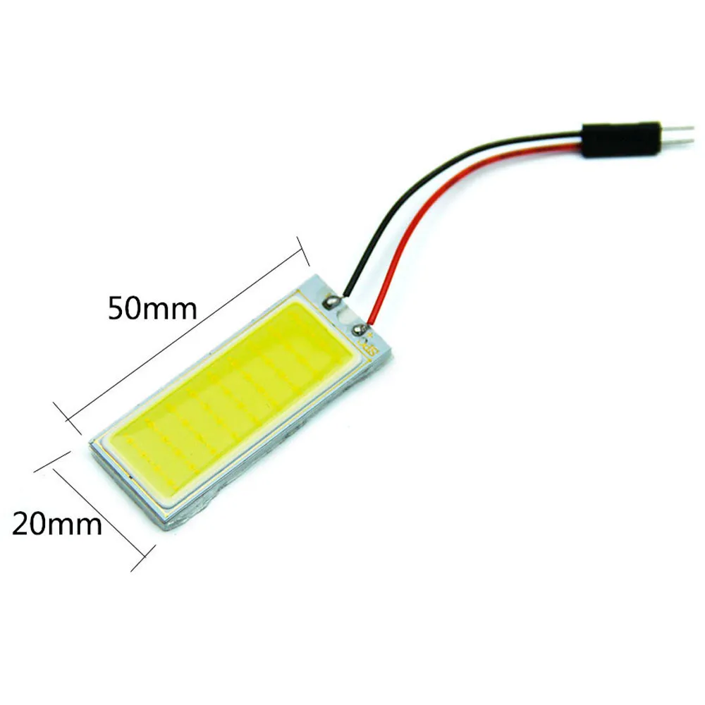 Авто отражатели 2 шт мощностью 12 V для ксеноновых фар, Высокопрочная конструкция белый 36 COB светодиодный Купол Карта Светильник лампы внутренняя панель автомобиля лампы светодиодные лампы для интерьера стайлинга автомобилей#0921