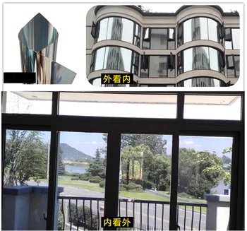 

New Window Film One Way Mirror Double Silver Insulation Tint Solar Reflective Home Decoration Summer must-haves 65cm x 500cm
