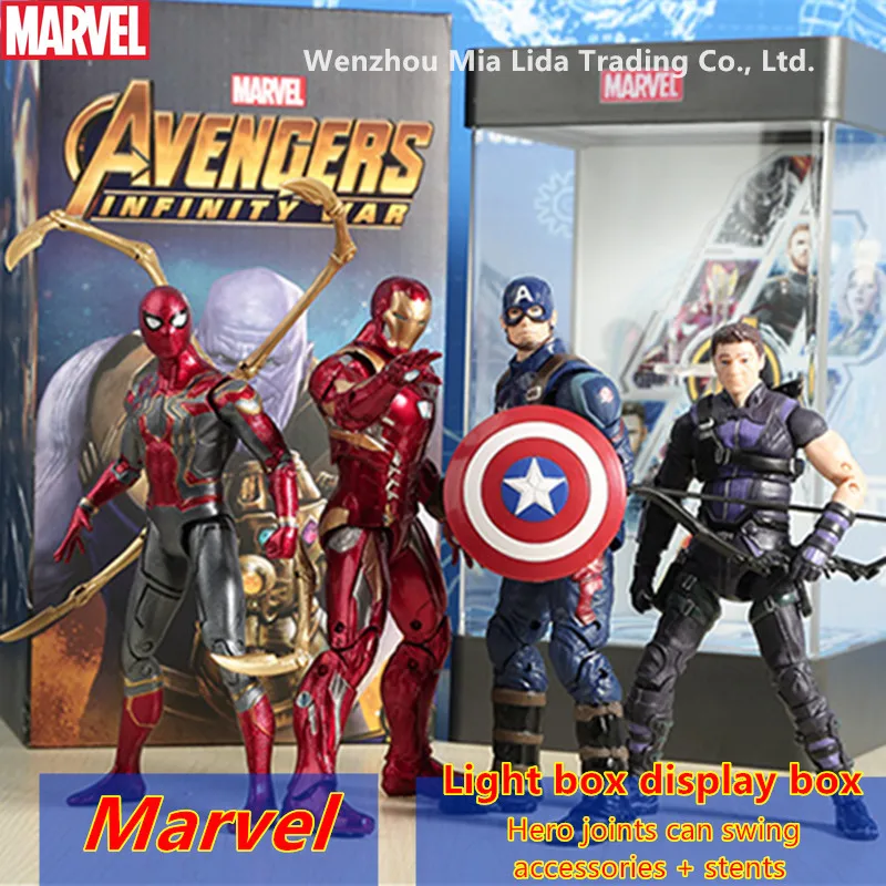

Hasbro Avengers 4 Movie characters Iron Man Spider-Man Captain America Scarlet Witch Model toys