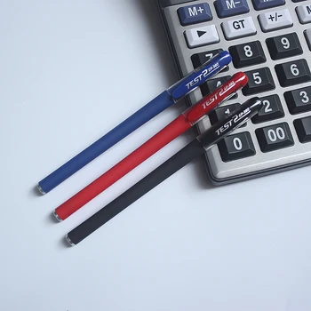 

6pcs/lot Gel Pen 0.5mm Nib Red Blue Black Refills Optional Student Writing Pen School Office Stationery Brand Gift Pen