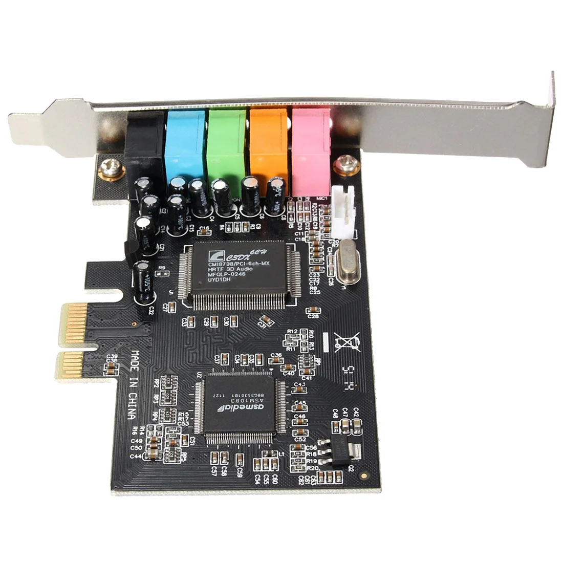 Звуковая карта PCI E 5 1 6 портов CMI8738 cinema stereo Surround Sound card|sound card|surround sound cardcmi8738 card |