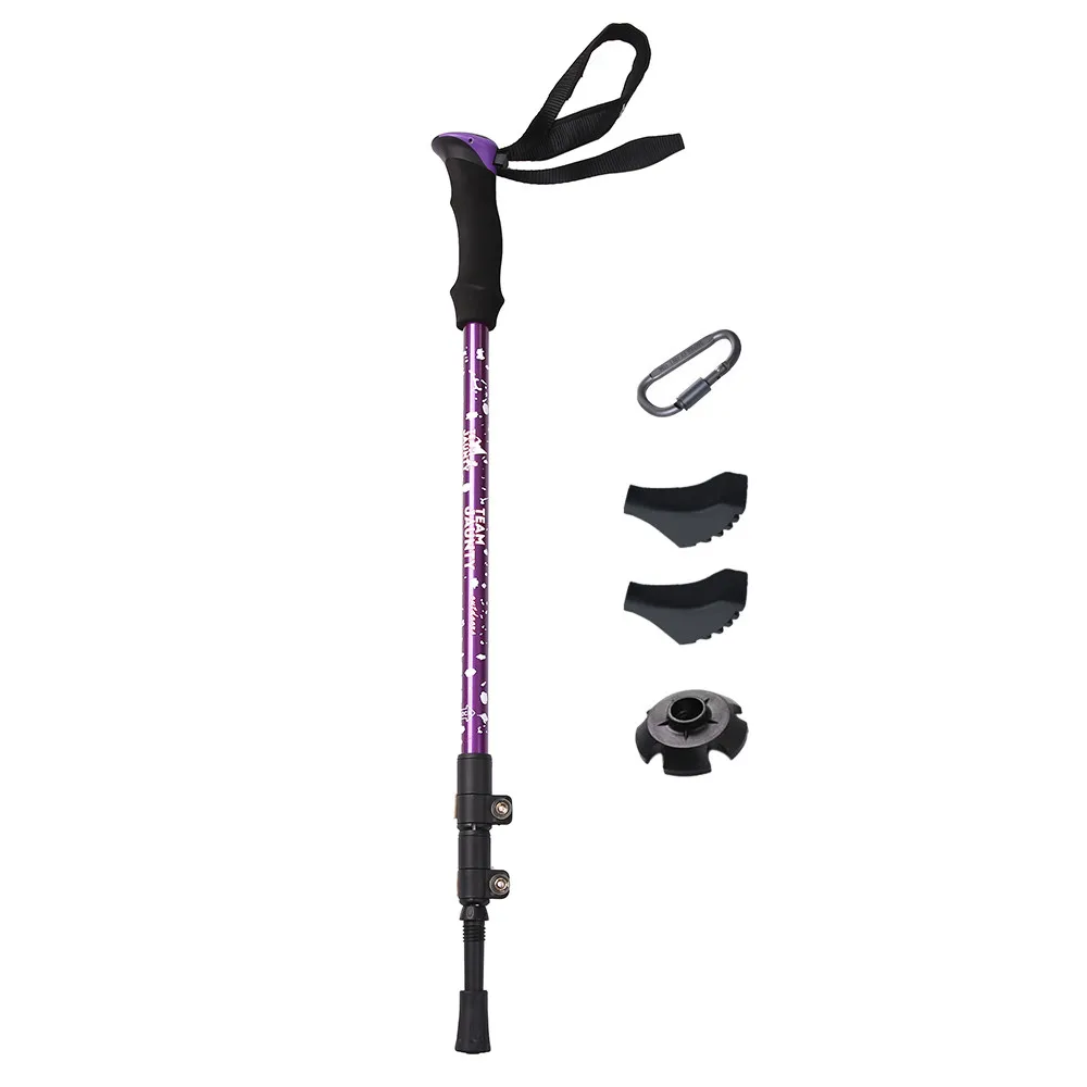 Adjustable Alpenstocks Durable Anti Shock Hike Trekking Walking Cane