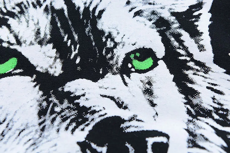 Fashion summer short sleeve t shirt men brand clothing cotton comfortable male t-shirt 3D wolf print tshirt men clothing