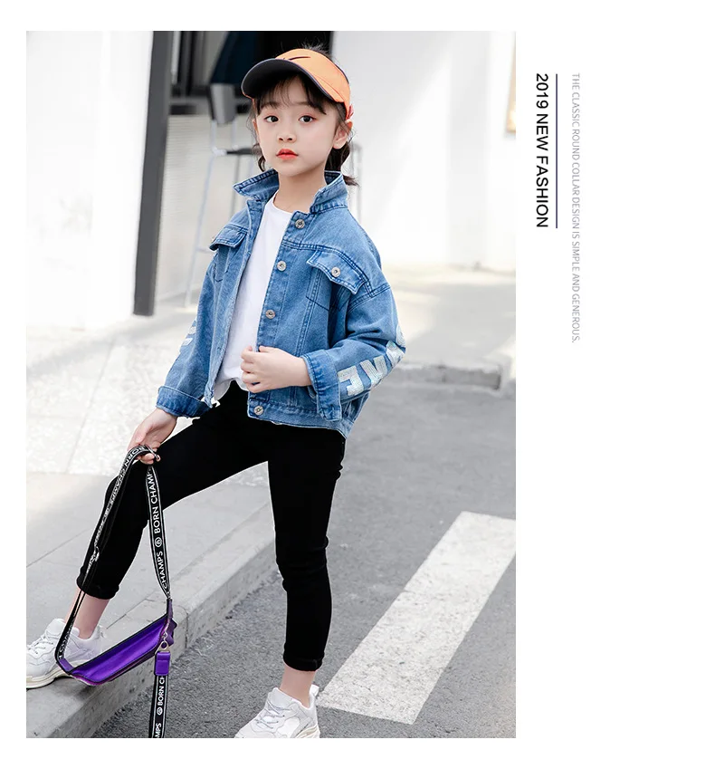 Unicórnio de Lantejoulas Jaqueta para Meninas Outono do Bebê Denim Cabolsas Crianças Roupas Meninas Outerwear Jean Jaquetas Criança 13 roupas outerwear jean jaquetas casacos criança meninas