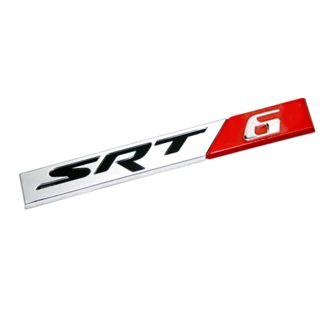 SRT6 SXT6 SRT8 эмблема на багажник Наклейка для DODGE JEEP - Название цвета: Red SRT6