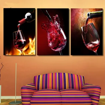 

3pcs,5D DIY diamond embroidery landscape"red wine glass"diamond painting Cross Stitch full drill Rhinestone mosaic decoration