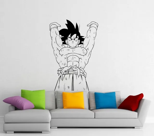 Free Shipping Diy Wallpaper Son Goku Wall Decal Manga Anime Vinyl Sticker Bedroom Decor Art Mural Free Shipping Diy Wallpaper Son Goku Wall Decal Manga Anime Vinyl Sticker Bedroom Decor Art Mural