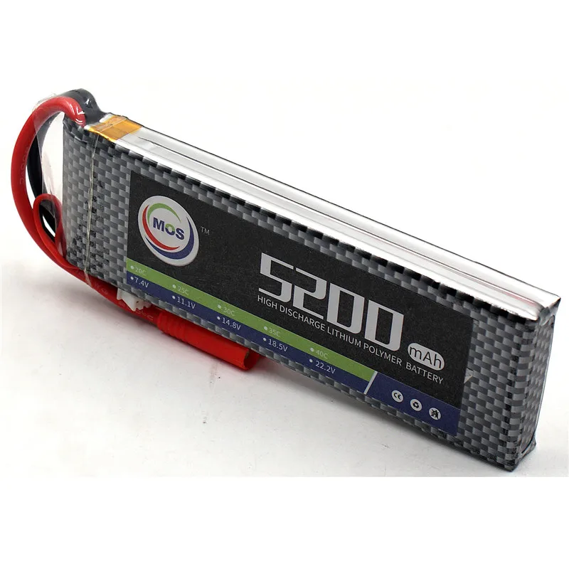 

MOS 2S RC Airplane LiPo Battery 7.4v 5200mah 35C Max 70C Batteries for RC Quadcopter RC Car Airplane Drone Li-Po Batteria
