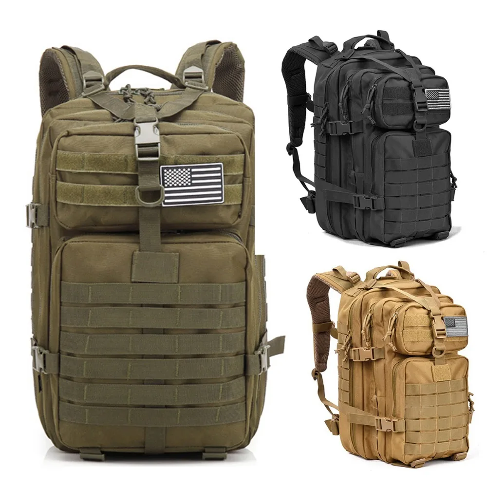 43L Military Tactical Backpack Large Assault Pack Army Molle Bug Out