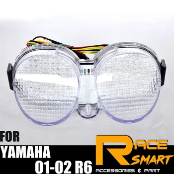 

LED Rear Tail Light For YAMAHA YZF R6 2001-2002 Motorcycle Integrated Turn Signals Stop Brake Taillight YZF-R6 YZF R6 2001 2002