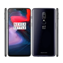 Мобильный телефон Oneplus 6 A6000, 4G LTE, 6,28 дюймов, 6 ГБ ОЗУ, 64 Гб ПЗУ, Восьмиядерный процессор Snapdragon 845, Android 8,1, 20 МП, NFC, две sim-карты