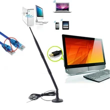 Etmakit Горячая 2,4 ГГц 12DBI RP-SMA Wi-Fi усилитель беспроводной антенны Wlan для маршрутизатора PCI карты Amp
