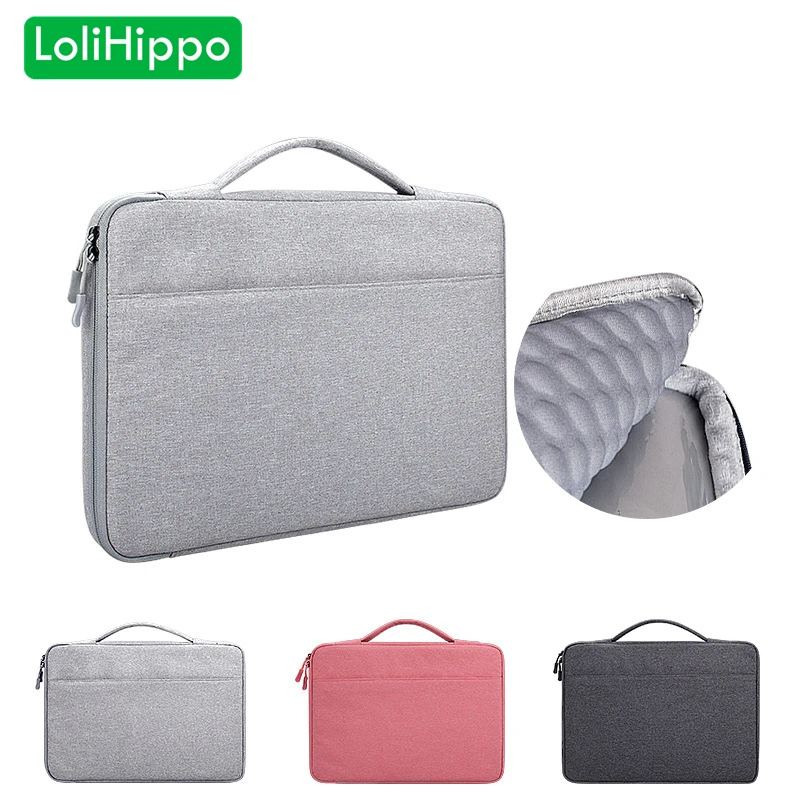LoliHippo Portable Notebook Shockproof Briefcase for Mac font b Apple b font Dell Sony Huawei 13