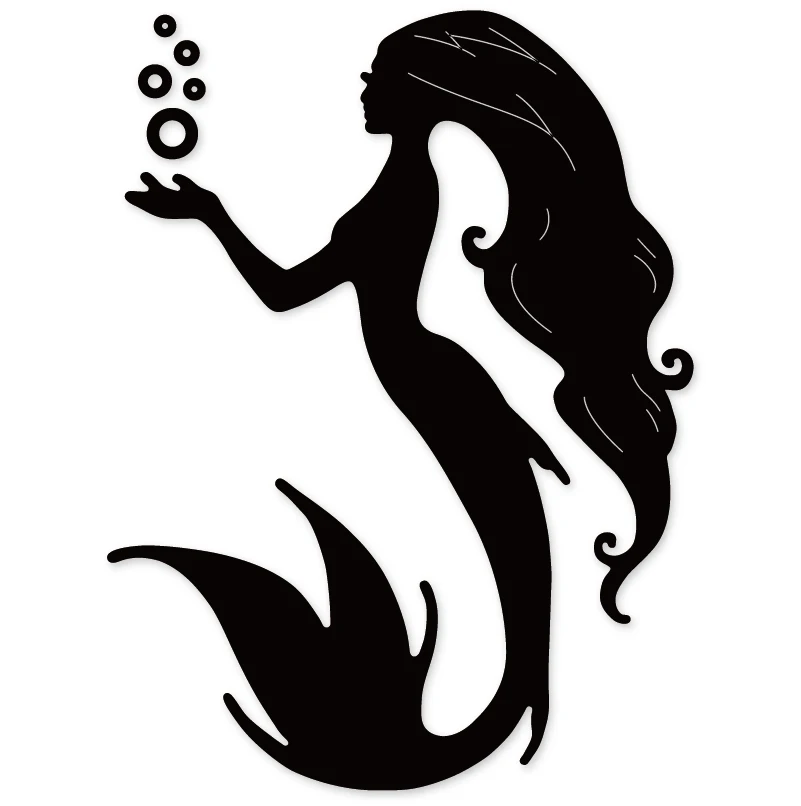

HamyHo Mermaid Frame Metal Steel Cutting Dies for Scrapbooking Card Making 2019 New Etched Embossing Die Cuts