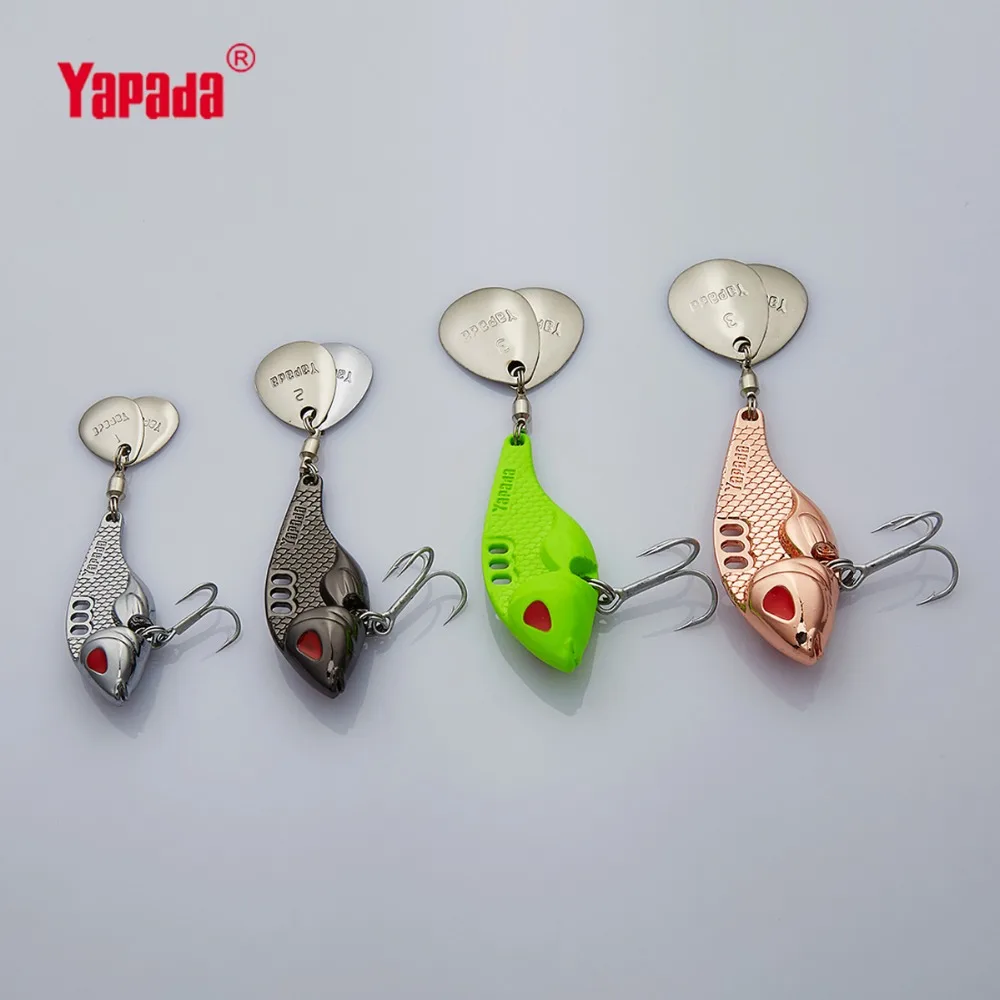 YAPADA VIB 301 Tycoon 10 г/15 г/20 г/25 г тройной крючок + вращающиеся блестки 41 мм/47 мм/52 мм/55 мм