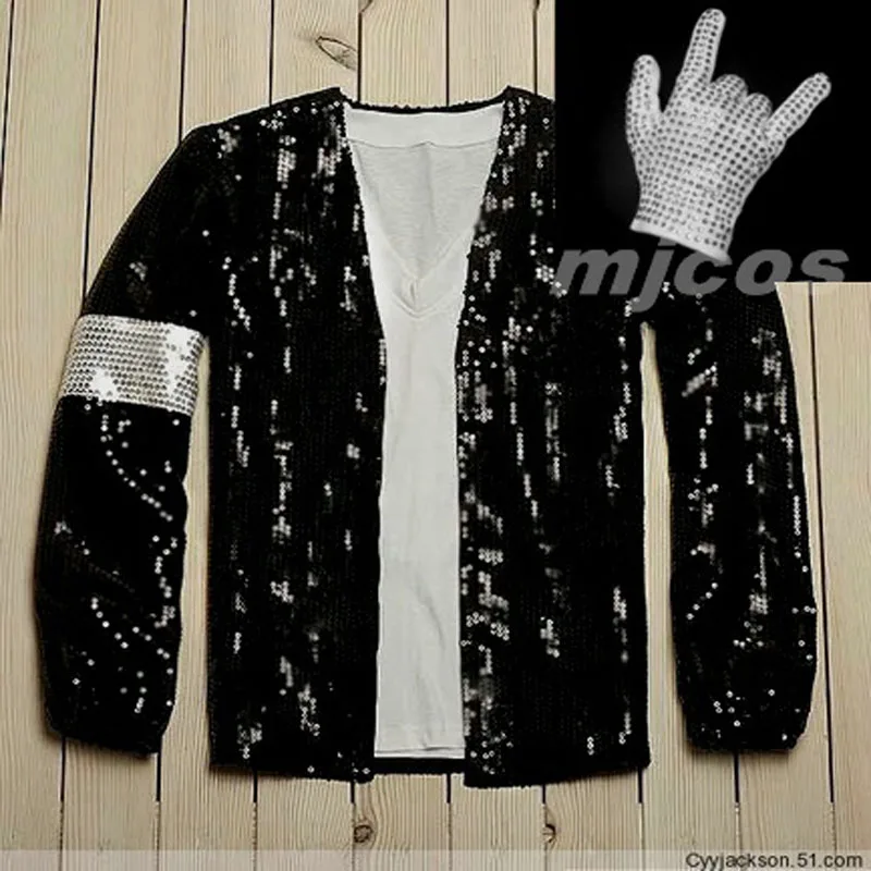 Пальто Майкла Джексона, джинсовая куртка и перчатки, современные танцевальные костюмы, карнавальный костюм, одежда для косплея