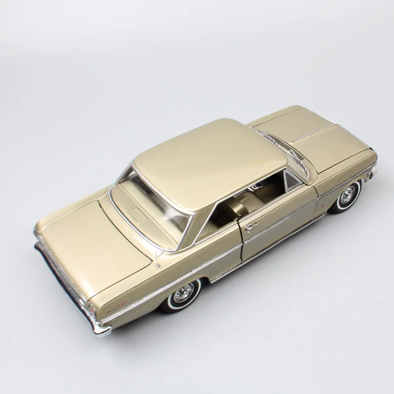 Детские 1:18 масштабные большие винтажные Sunstar 1963 Chevrolet Chevy II Nova coupe Diecasts& Toy Vehicles модели автомобилей игрушки для коллекции