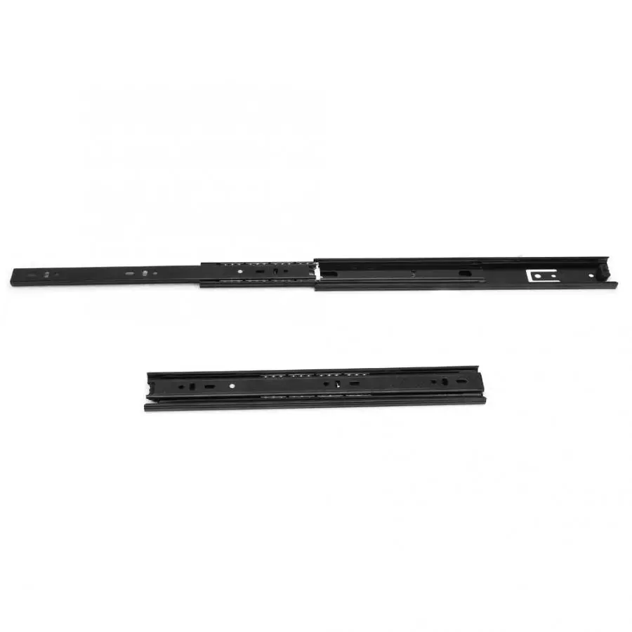 

Cold Rolled Steel Rails 3-Section Rail Ball Bearing Drawer Slides Glides Runners Damping Buffer Soft Close 30*4.5cm Mechanism