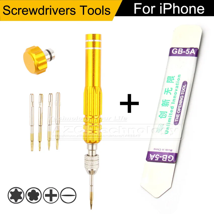 Набор отверток и мягких инструментов 5 в 1 для iPhone 6 6S 5S 7Plus|fix kit|screw fixingrepair iphone |