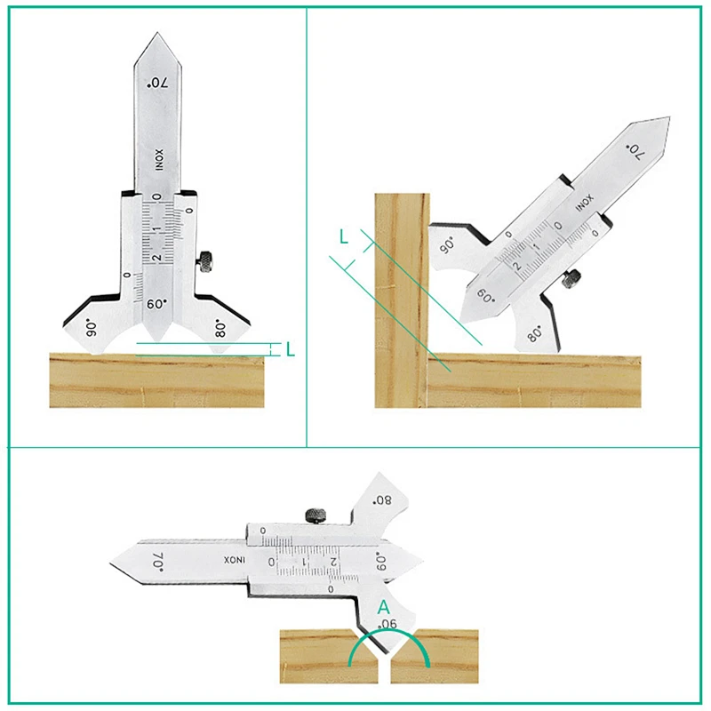0-20 мм сварного шва датчик сварочный угол 60/70/80/90 градусов осмотр датчик Тесты локтевой раздвигающийся измерительный инструмент