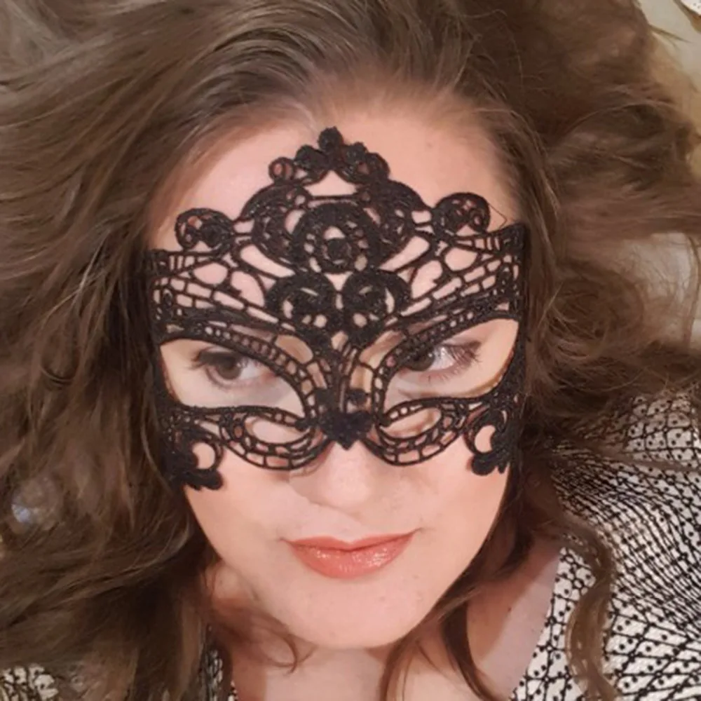 

Ladies Sexy Lace Black Hollow Mask Women Gesichts Goggles Nightclub Mask Queen Mysterious Party Mask For Masquerade