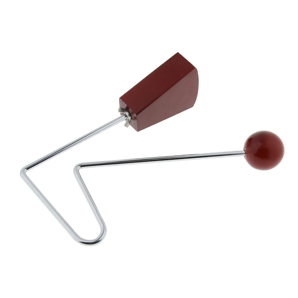 Wooden Vibraslap Hand Percussion for Children Kids Musical Toy Gift Sound Can be Varied Simply by Rotating the Sound Chamber