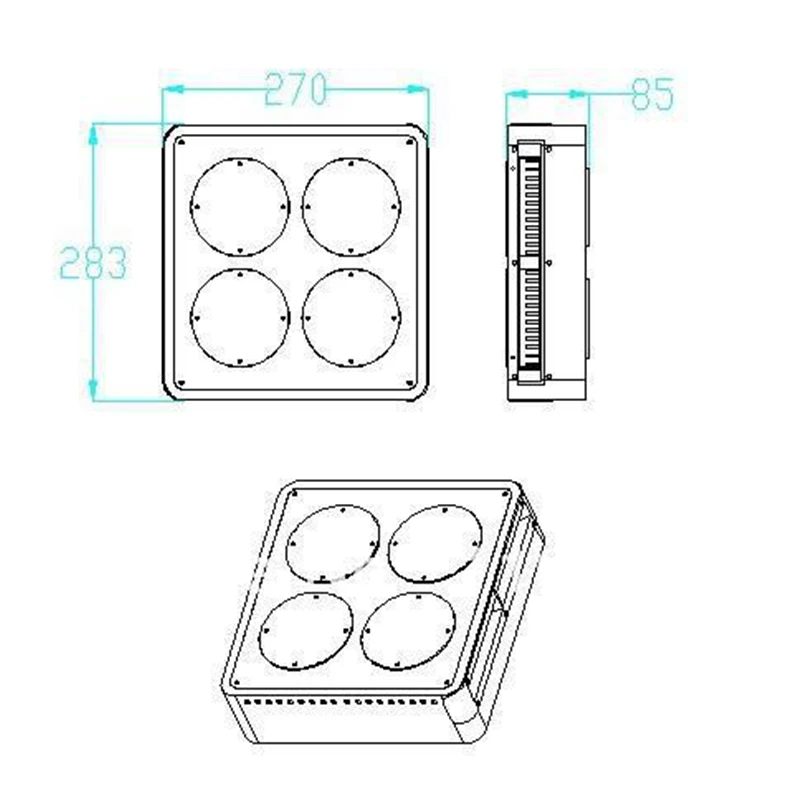 Apollo 4 LED гидропоники освещение 180 Вт (60x3 Вт) за гидропоника привело растут