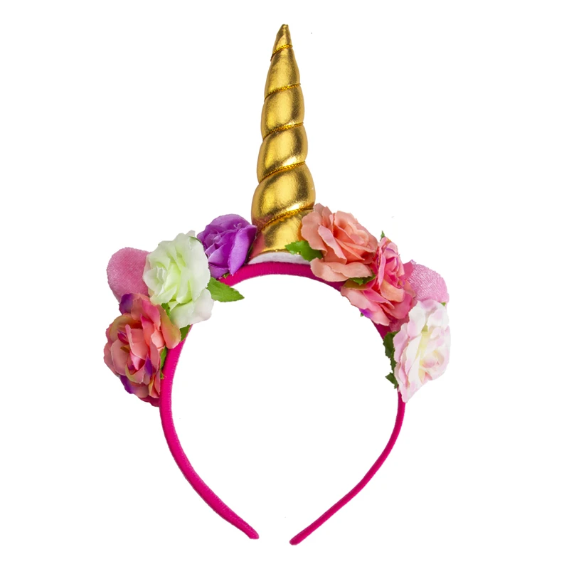 6 Colors Cute Lovely Magical Unicorn Horn Head Party Kid Baby Girl Hair