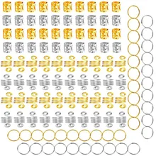 120 шт. алюминий резинка для волос дреды волос кольца для косичек плетение манжеты как аксессуар для волос