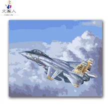 Боец Diy ditigal картина маслом изображения пронумерованы военный корабль подводные лодки танки цифры Рисование краска Раскраска по номерам с комплектами