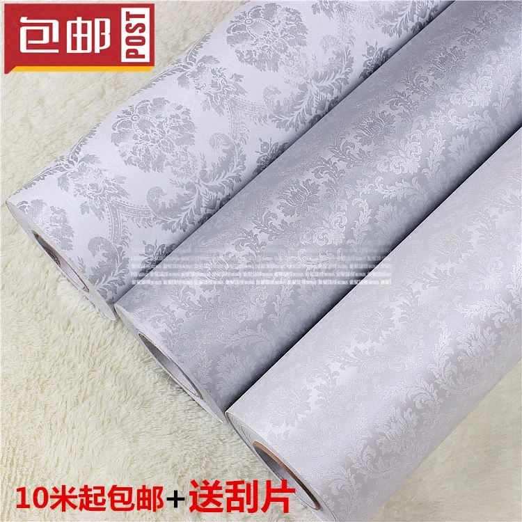 

Household make-up membrane wallpaper sticky wallpaper from Damascus European TV setting wardrobe renovation-286