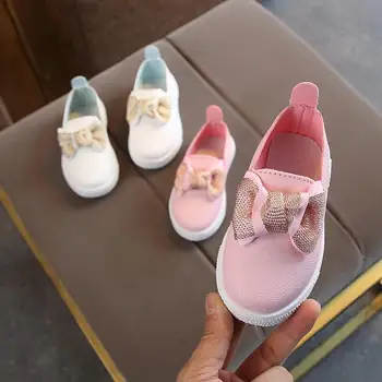

kids casual shoes for girl leather Cute toddlers girls Flat Cute Bowtie shoes for children kids leather single princess shoes