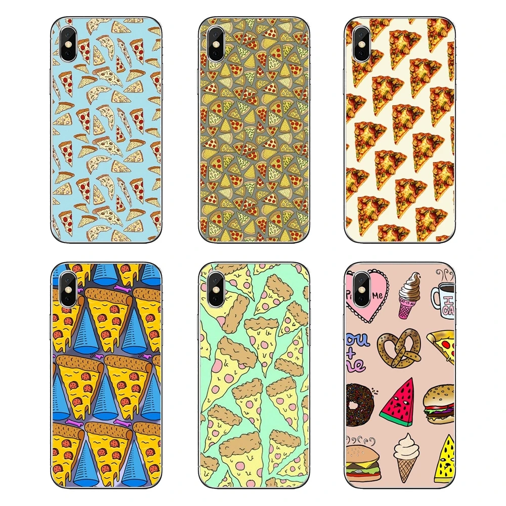 

For Motorola Moto X4 E4 E5 G5 G5S G6 Z Z3 G3 C Play Plus Soft Transparent Shell Covers Delicious Pizza Donuts pizza is forevers