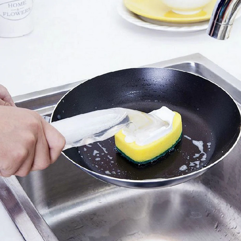 1 пара латексных перчаток для мытья посуды бытовые губки резиновые потертые длинные перчатки многоразовые чистящие прокладки кухонные Чистящие Инструменты 2 шт