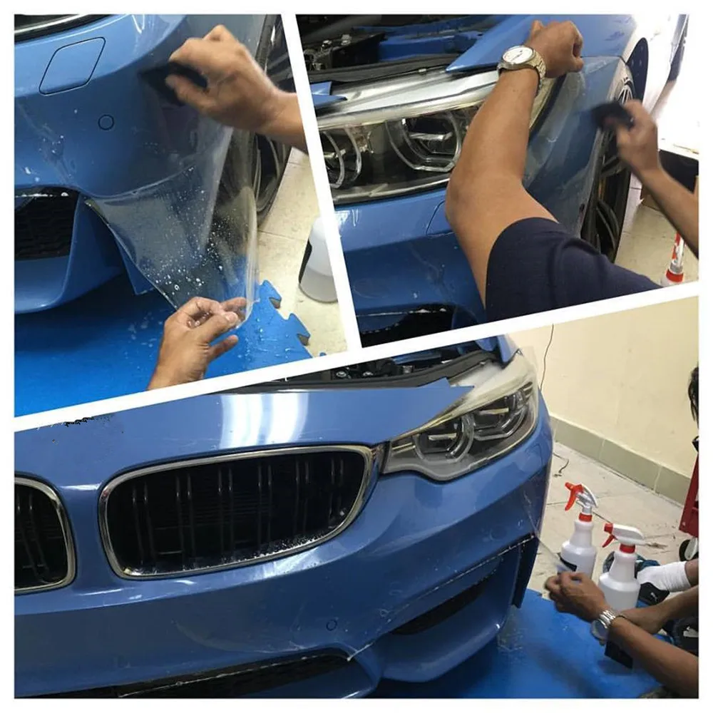 

50cm x152cm High Gloss Anti-scratch Car Paint Protection Vinyl Film Wrap Sticker Clear Transparent