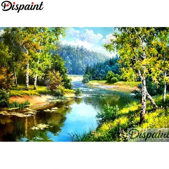 

Dispaint Full Square/Round Drill 5D DIY Diamond Painting "natural scenery" 3D Embroidery Cross Stitch Home Decor Gift A10244