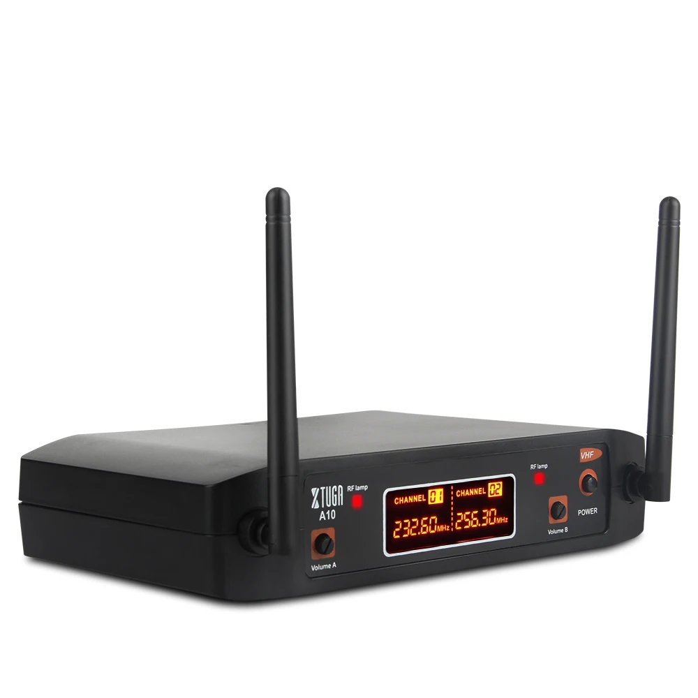 XTUGA audio A-10 2 Channel Cordless Microphone