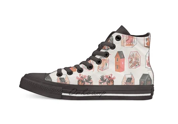 

Little Boxes Casual High Top Canvas shoes sneakers For Drop shipping